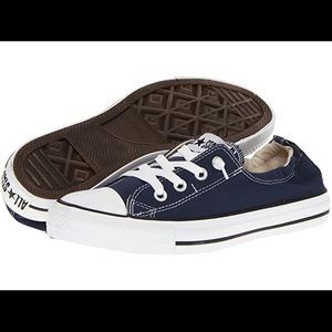 Navy Shoreline Slip on Converse